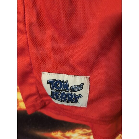 Tom And Jerry Red Boy's Baseball Jersey Shorts 2 Piece Set Size 18/20 - Picture 3 of 12